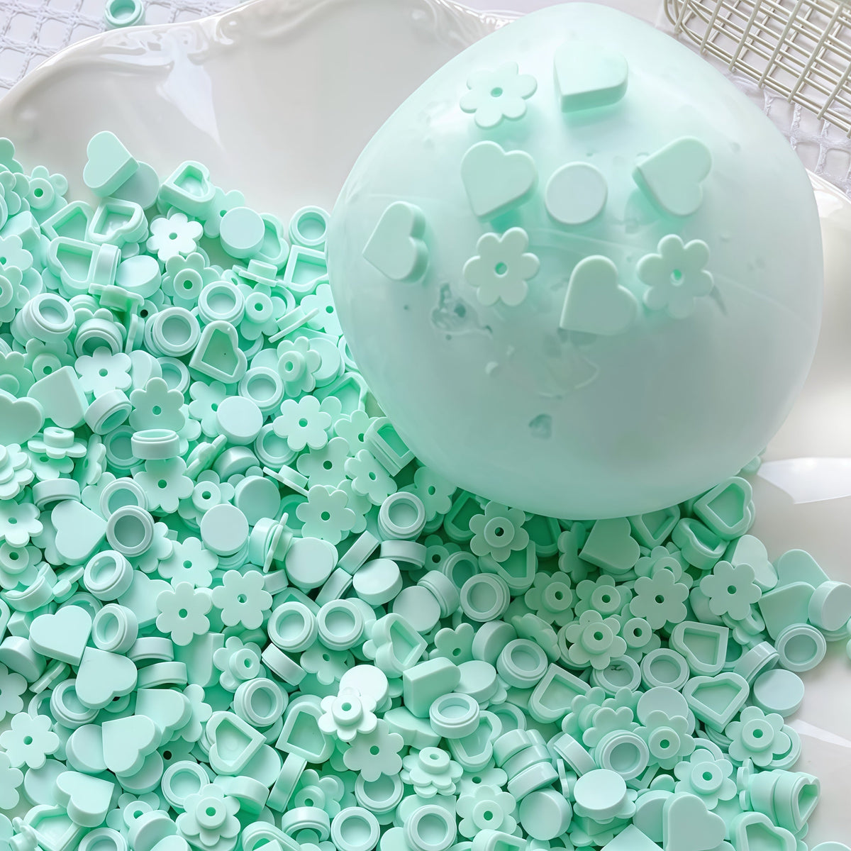 Smooth Building Block Filled Stress Ball (Need to use a syringe to suck out the air)