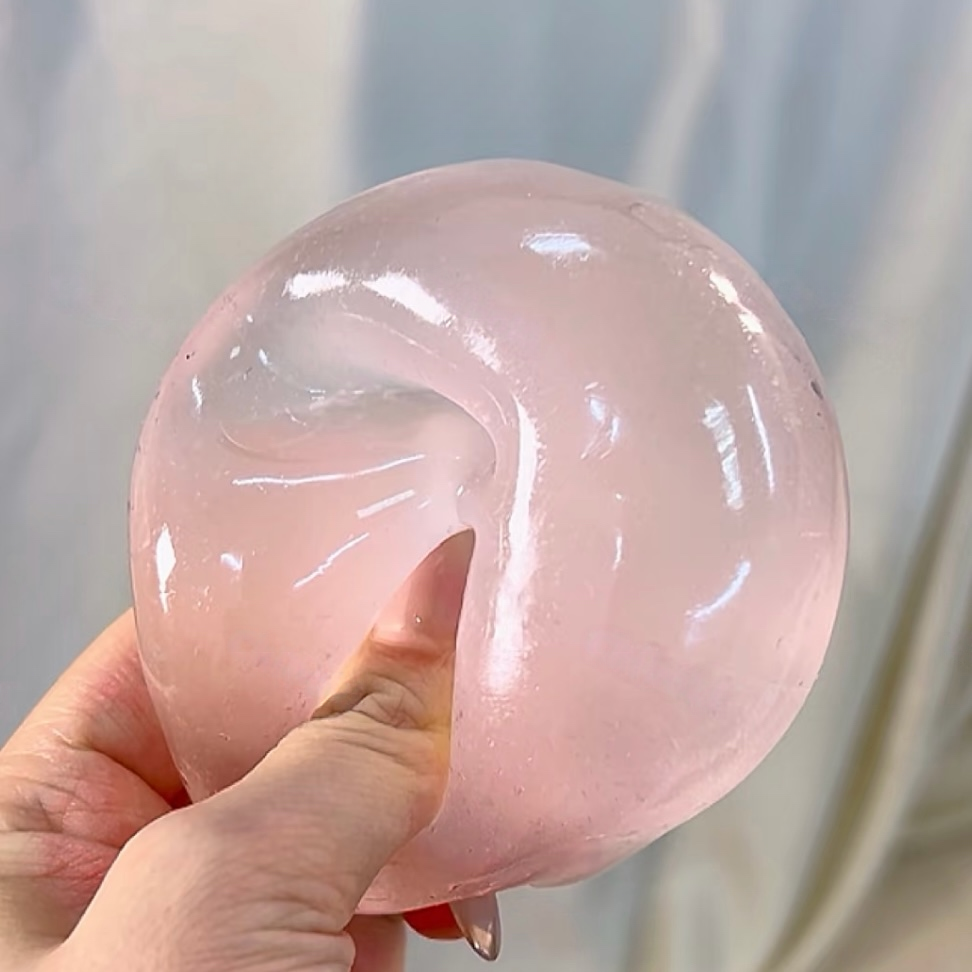 Baby Blue / Baby Pink Coconut Oil  Stress Ball  (Firm Squish Feel)