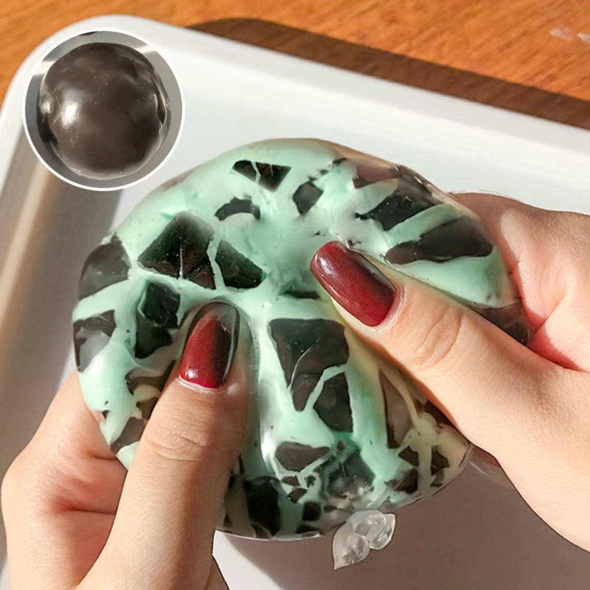 Cracking Wax Ball Mint Chocolate Stress Ball