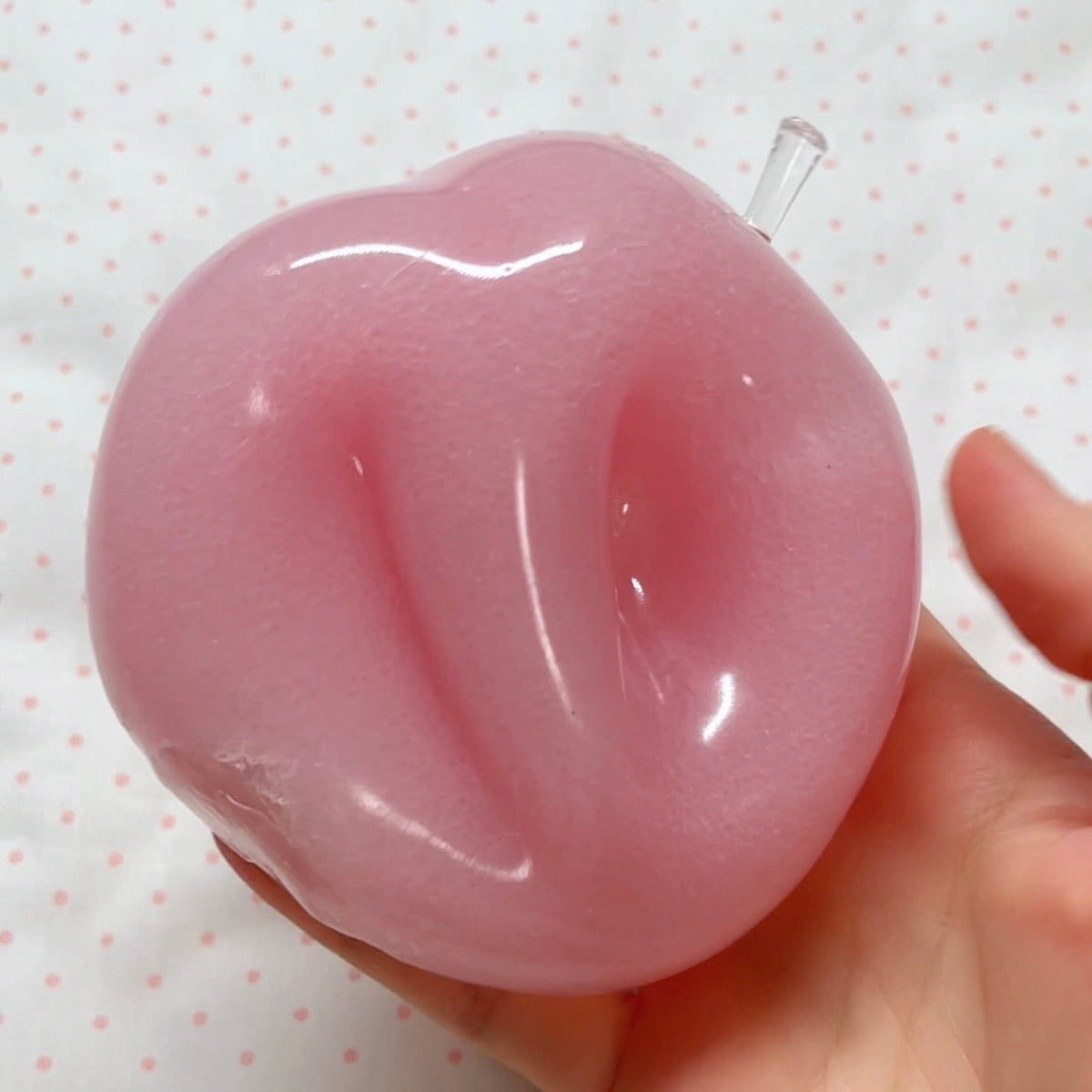 328G! Big Red Pink Apple Smoothie Stress Ball