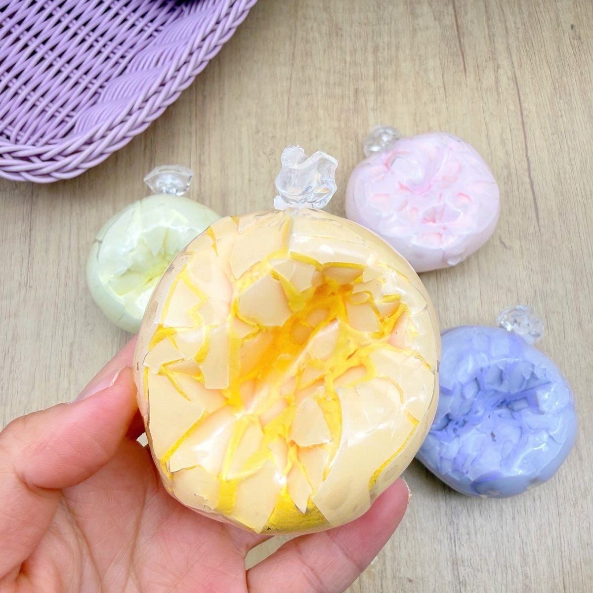 Cracking Wax Ball Macaron Stress Ball