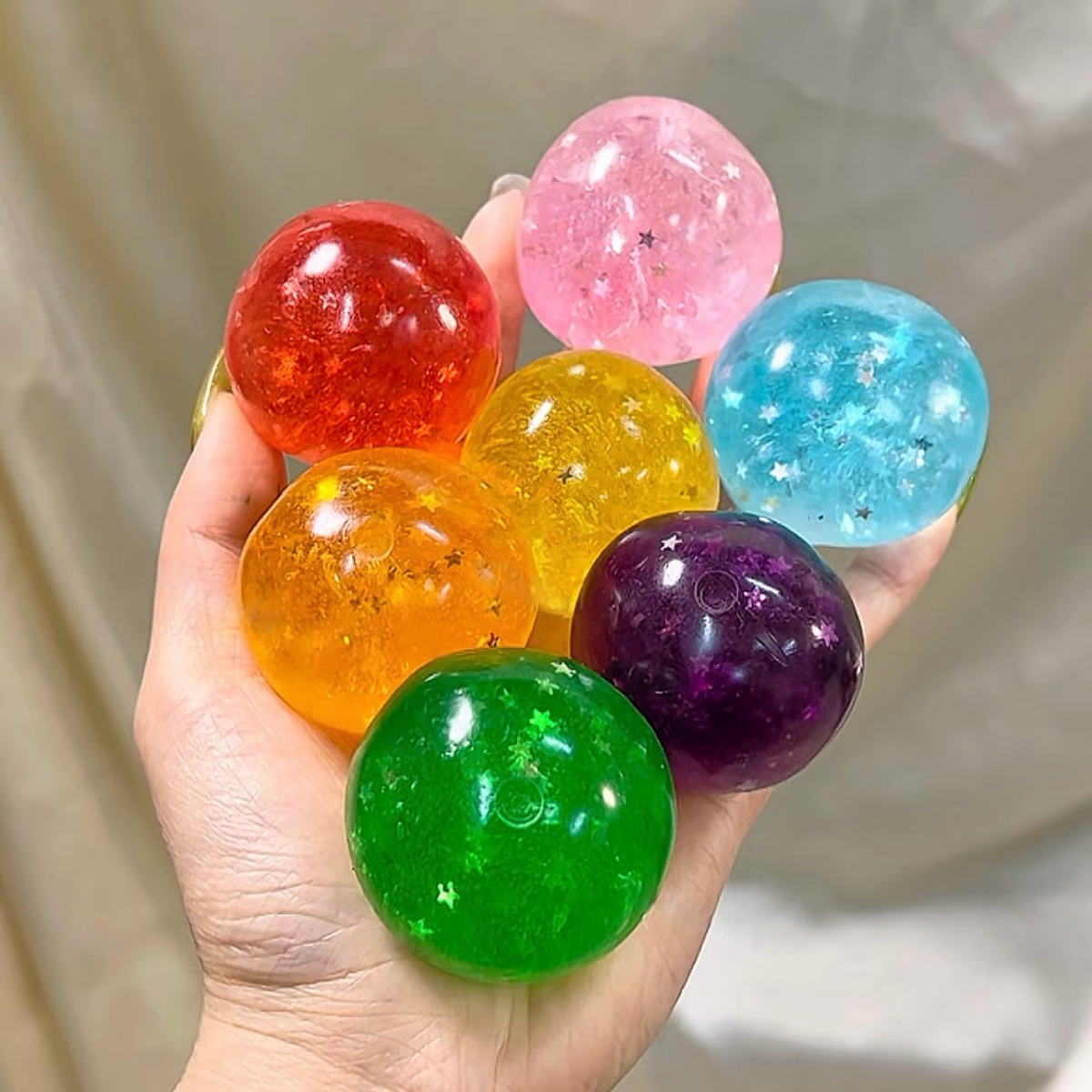 8Colors Mini Star Vaseline Stress Ball