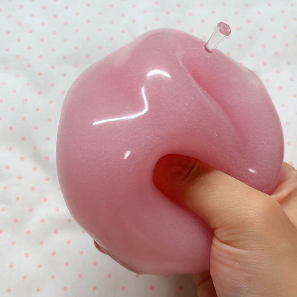 328G! Big Red Pink Apple Smoothie Stress Ball