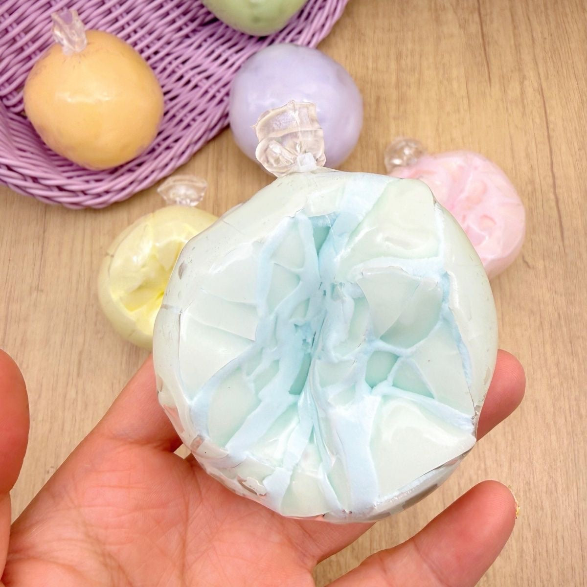 Cracking Wax Ball Macaron Stress Ball