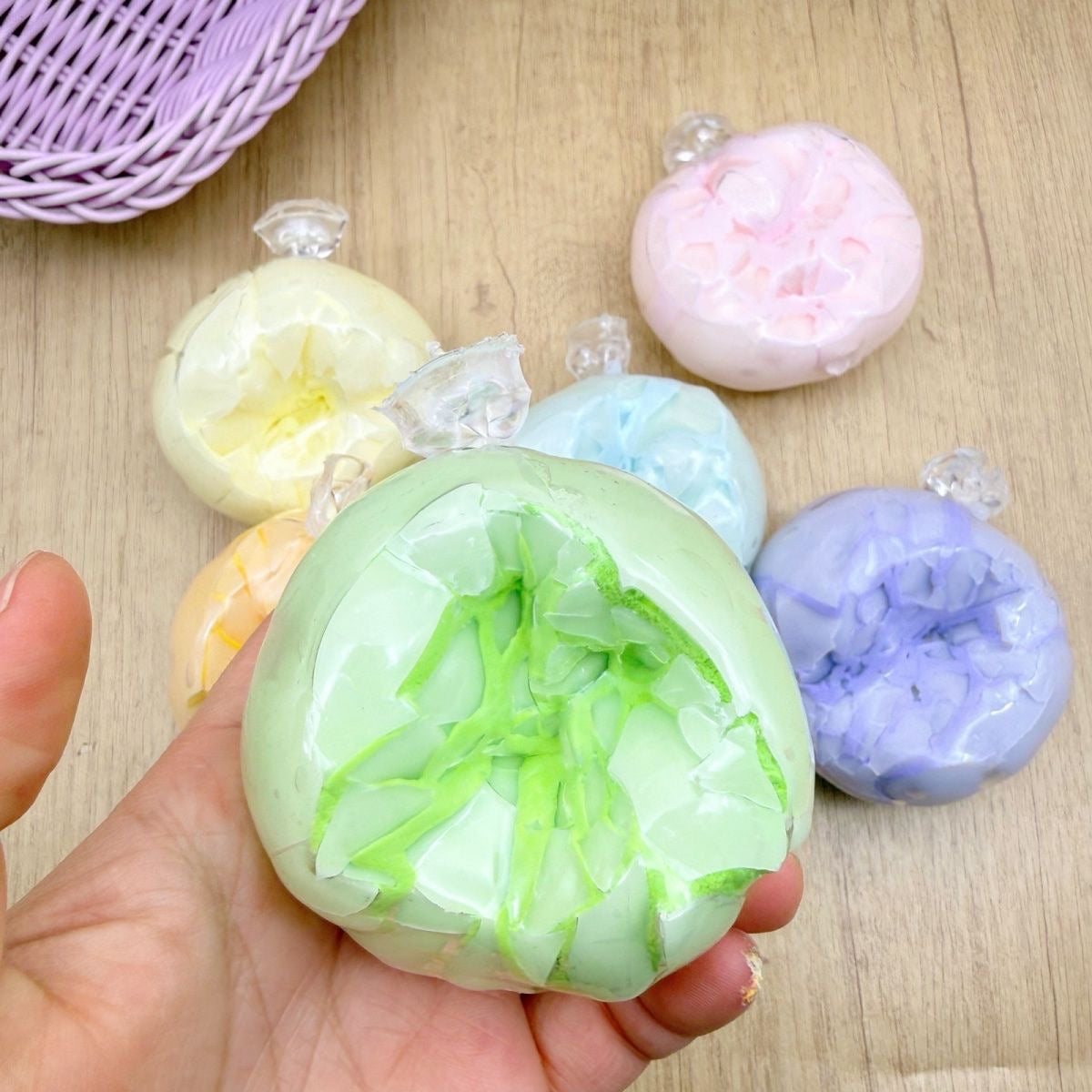 Cracking Wax Ball Macaron Stress Ball