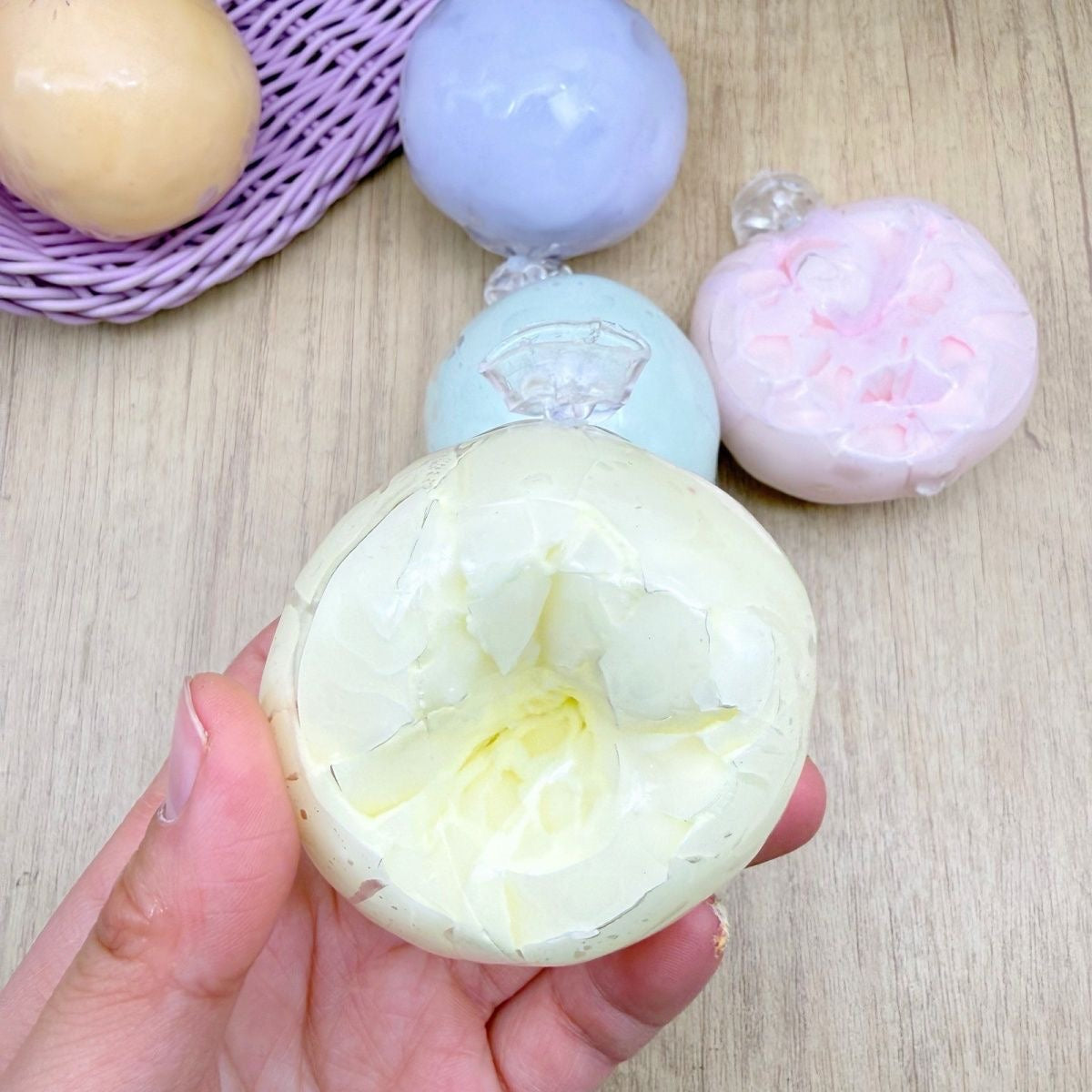 Cracking Wax Ball Macaron Stress Ball