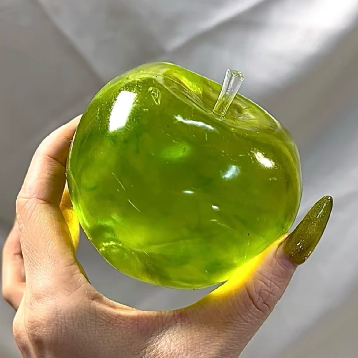 Big Crystal Green Apple Stress Ball