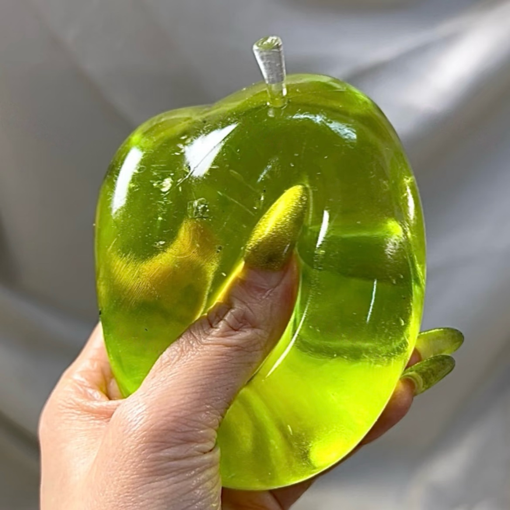 Big Crystal Green Apple Stress Ball