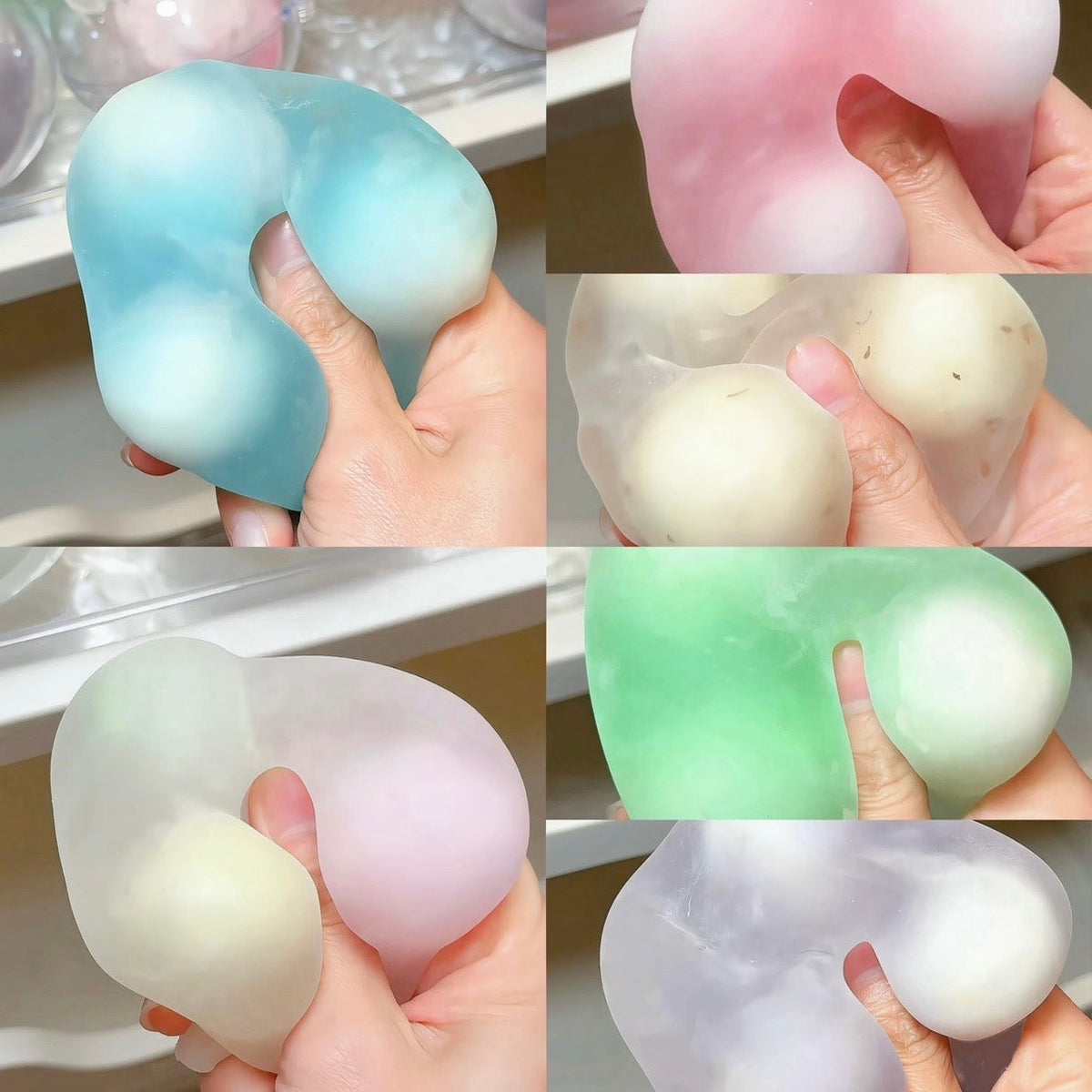 Matte Glutinous Rice Crispy Wax Ball Stress Ball