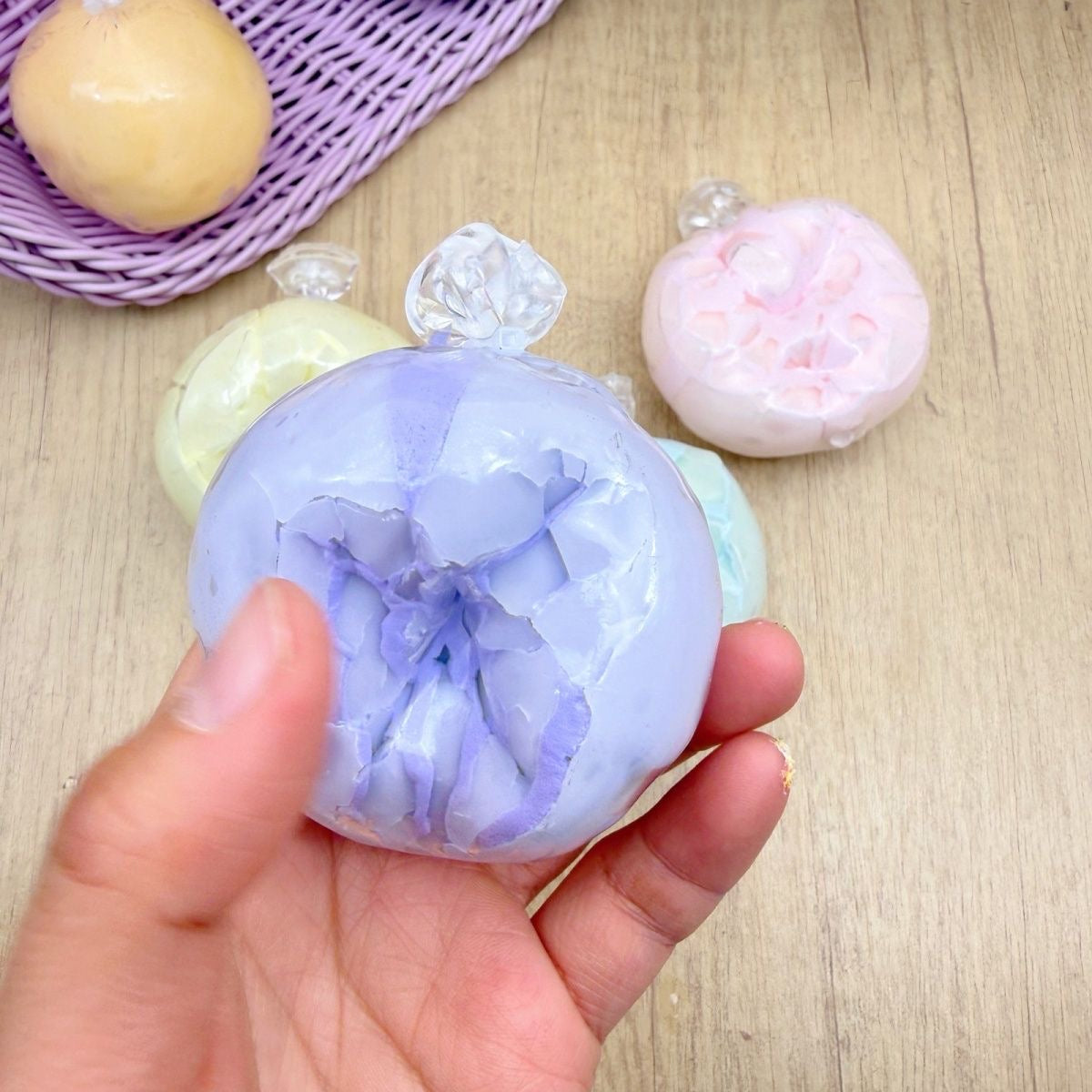 Cracking Wax Ball Macaron Stress Ball