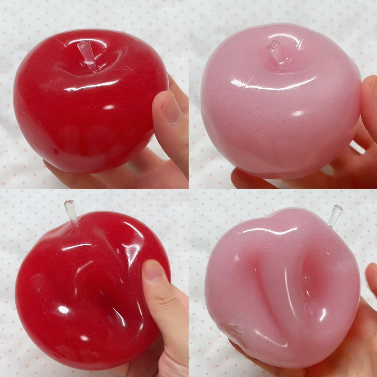 328G! Big Red Pink Apple Smoothie Stress Ball
