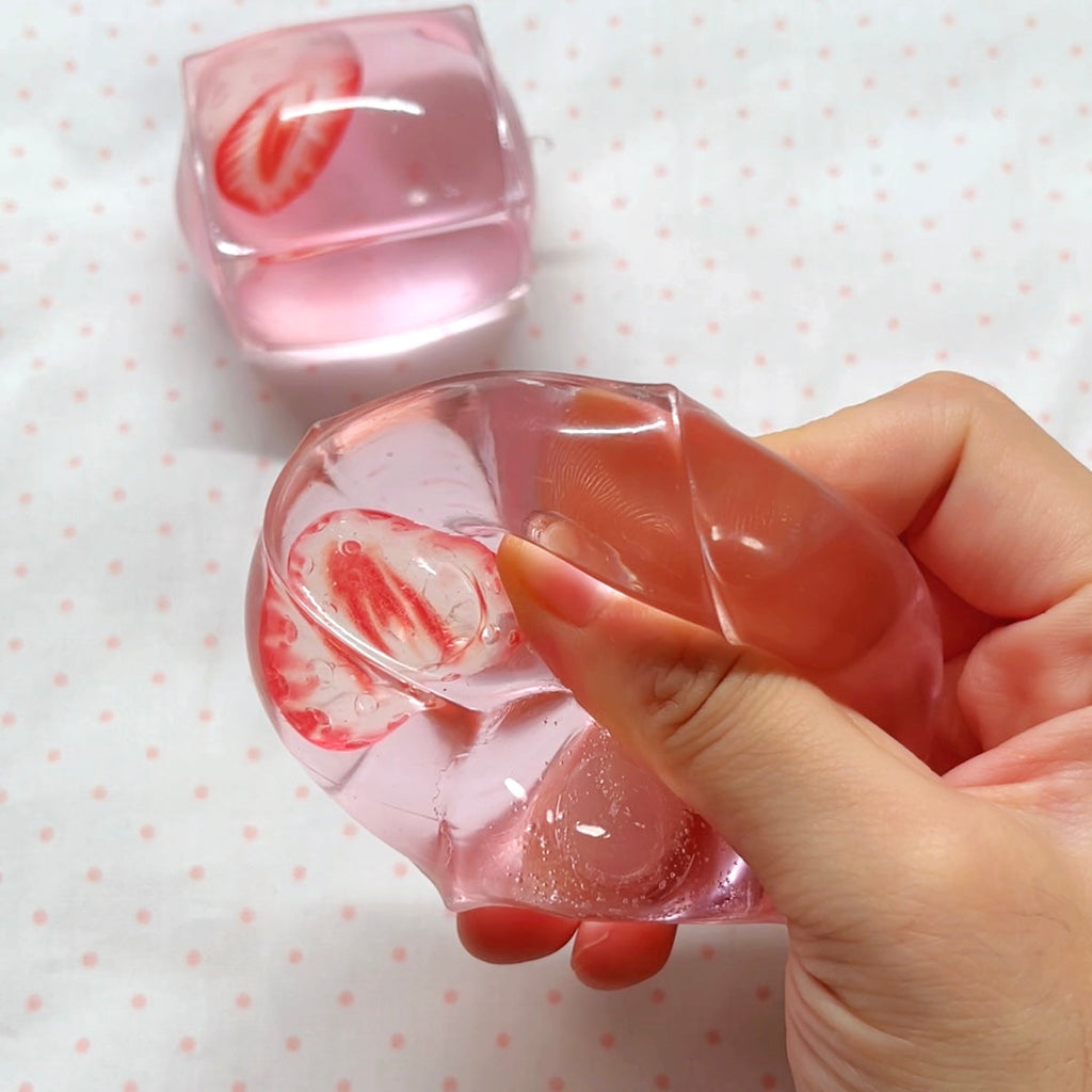 Crystal Strawberry Ice Cube