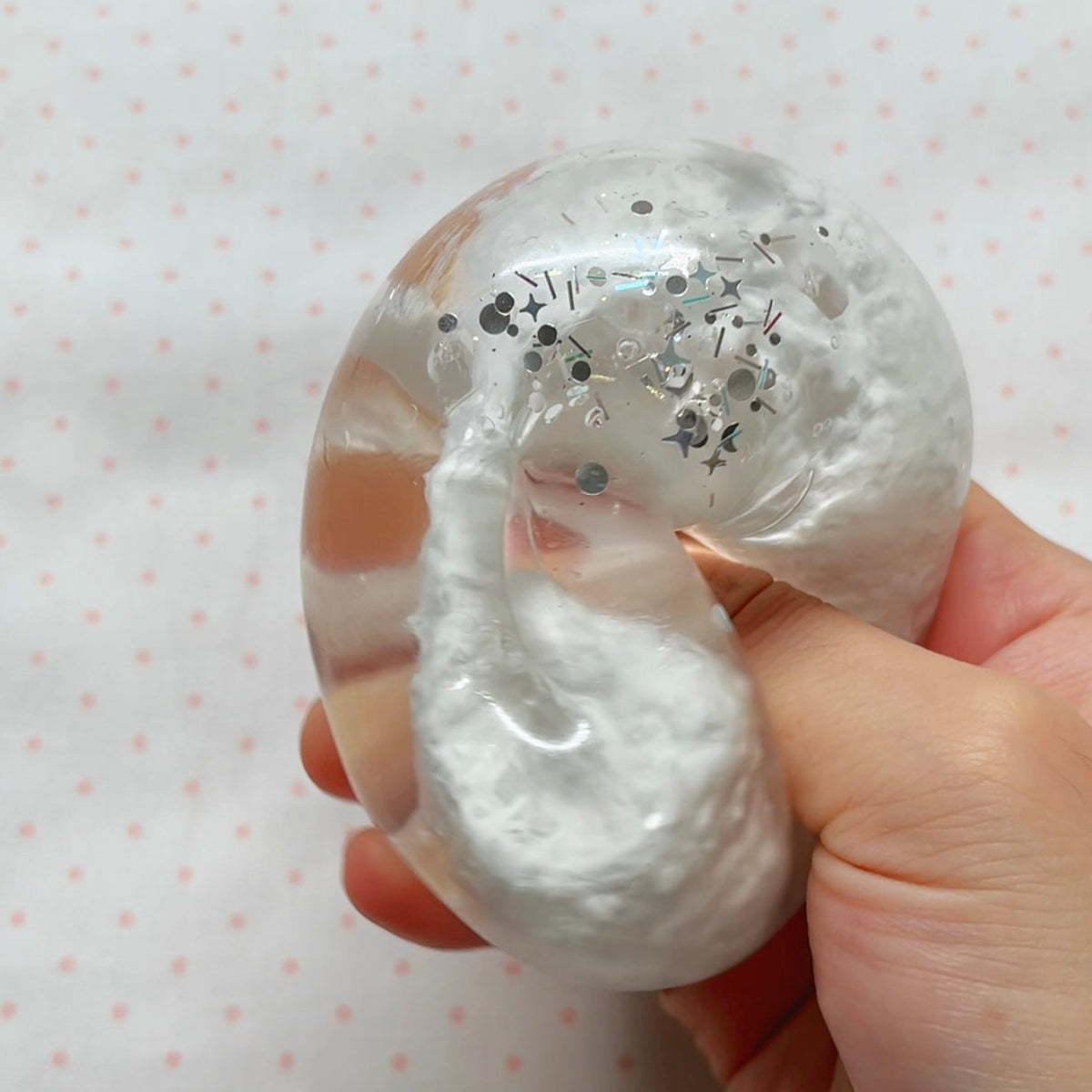 Crystal White Slushy Snowball Stress Ball