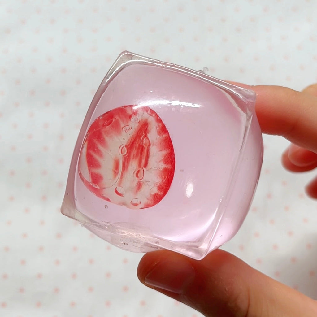 Crystal Strawberry Ice Cube
