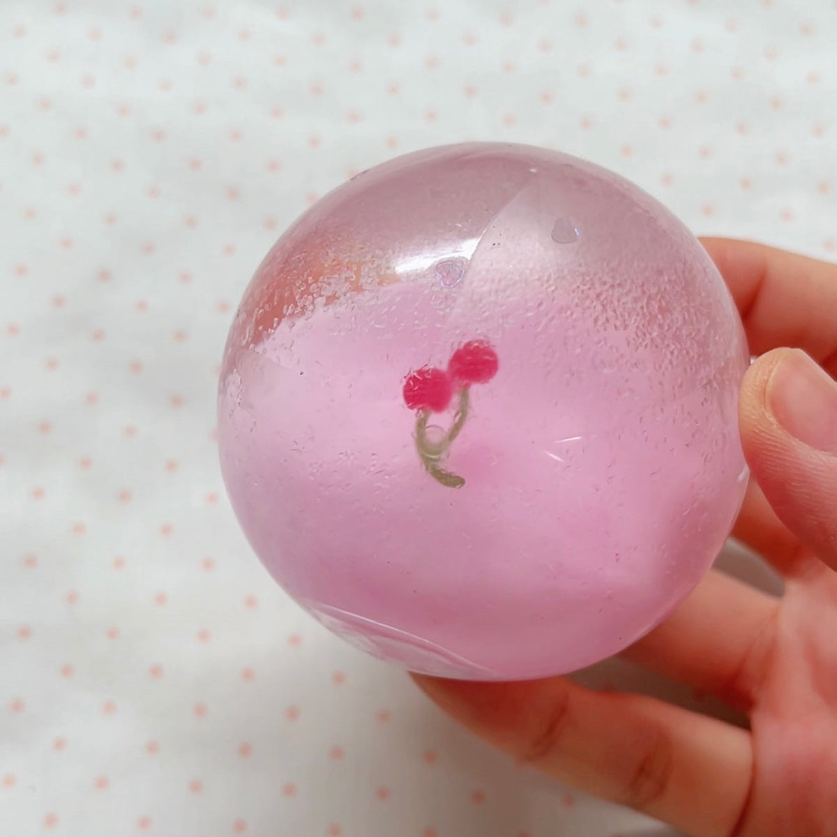 Little Cherry Stress Ball Cracking Wax Ball