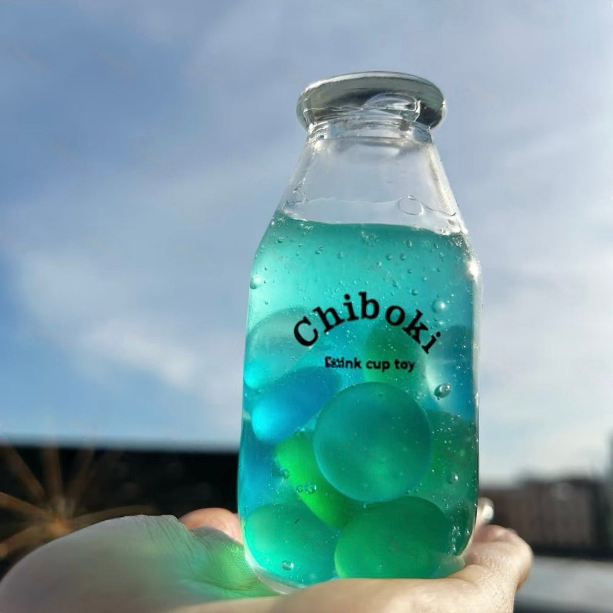 Mint Stone Squishy Bottle