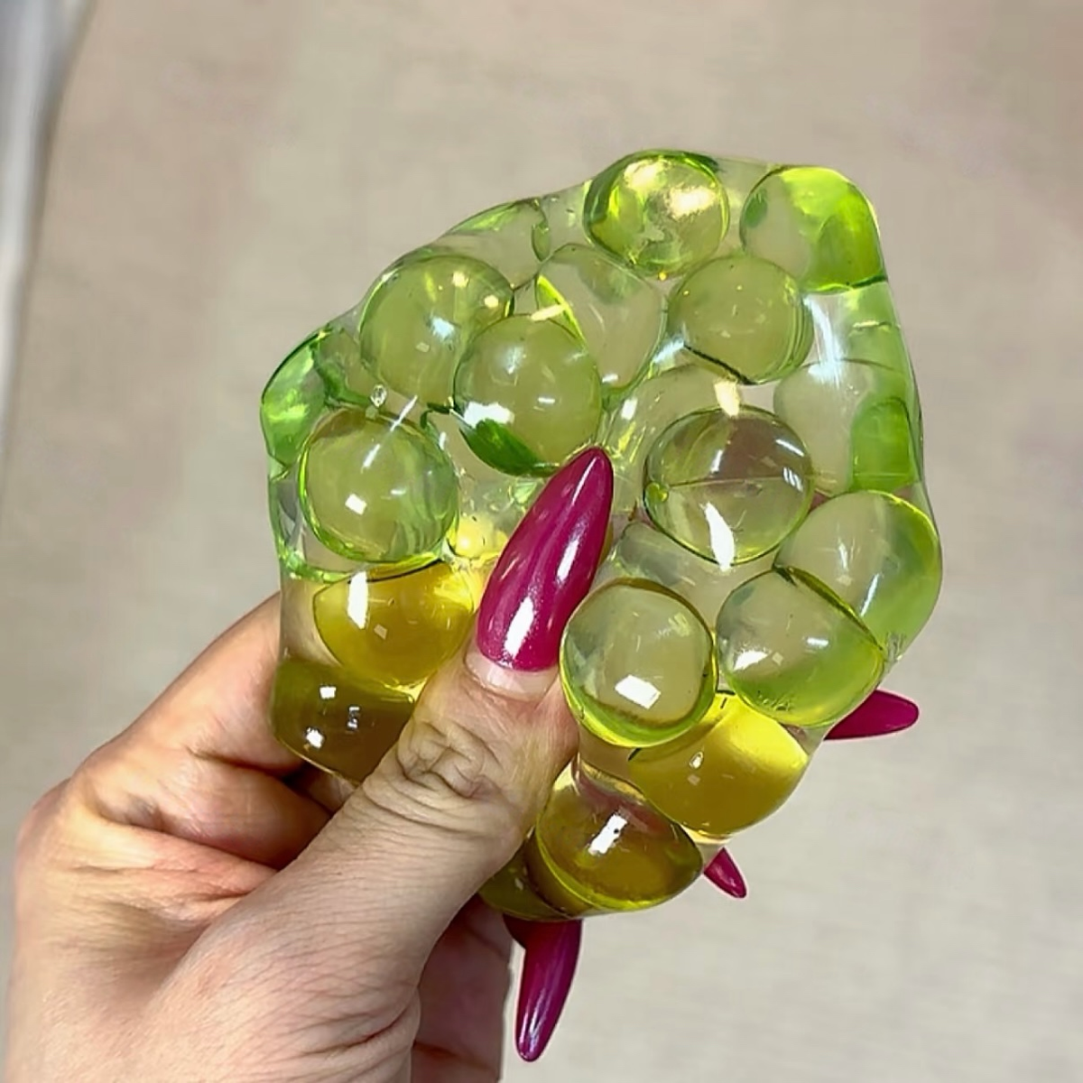 Large Green Beads Vaseline Stress Ball