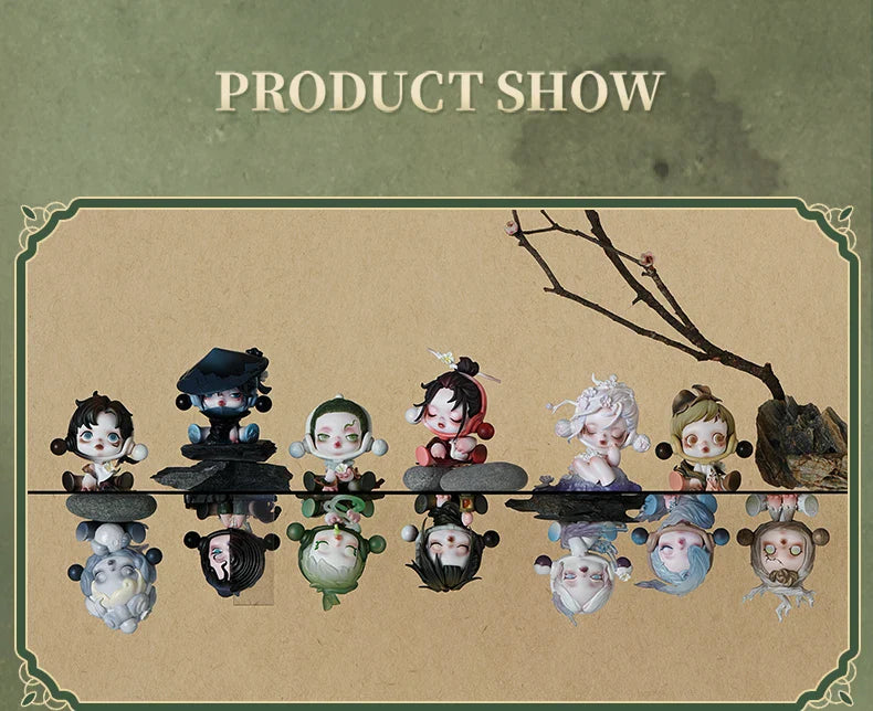 Genuine Pop Mart Skullpanda The Ink Plum Blossom Series Blind Box