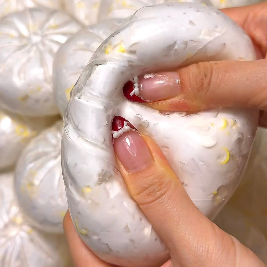 White Dumpling Stress Ball (Block Filling)