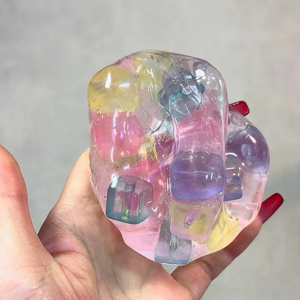 Colored Hard Candy Cube