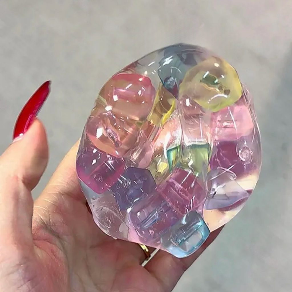 Colored Hard Candy Cube