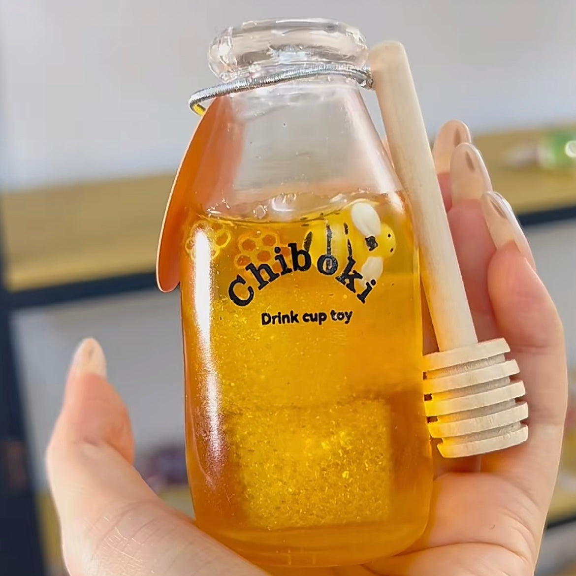 Honey Comb Squishy Bottle