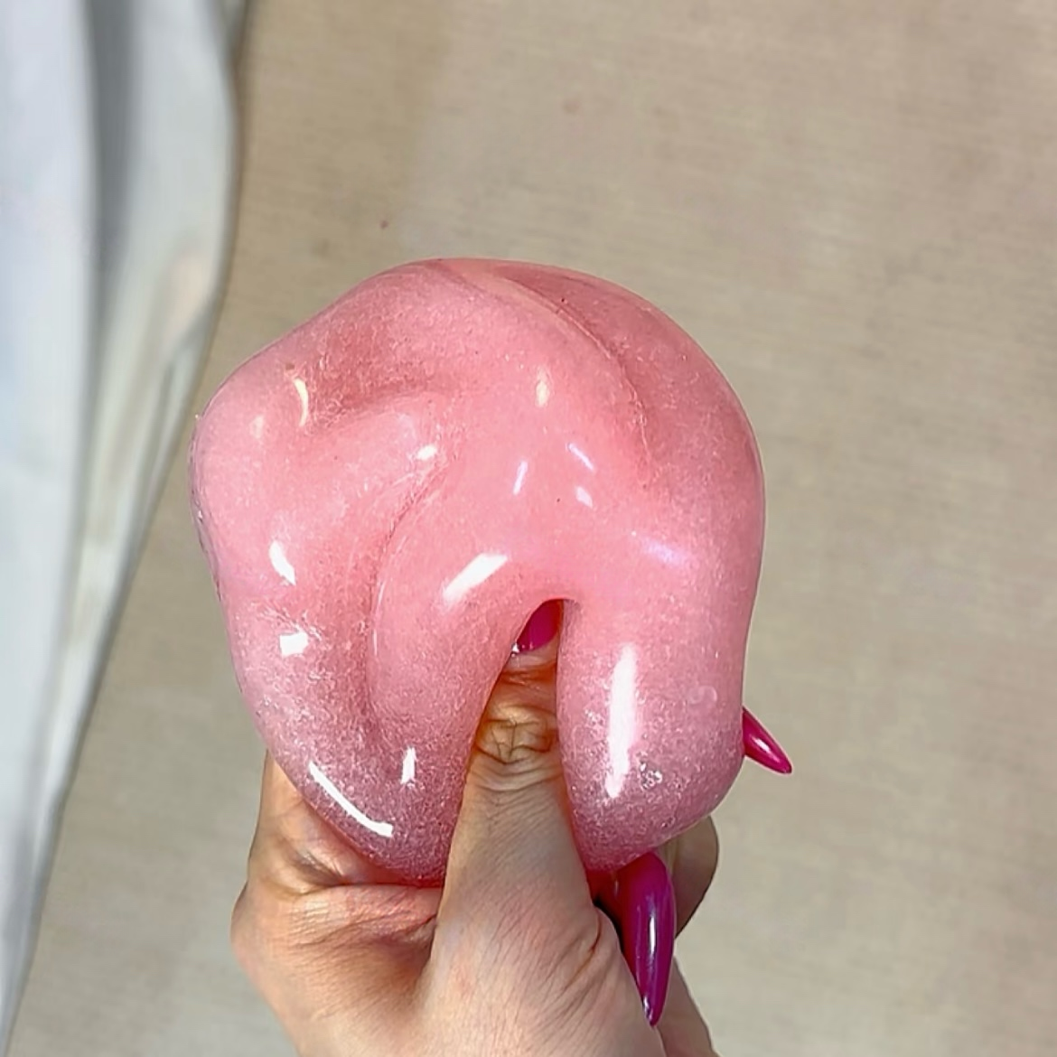 Pink Juice Smoothie Stress Ball