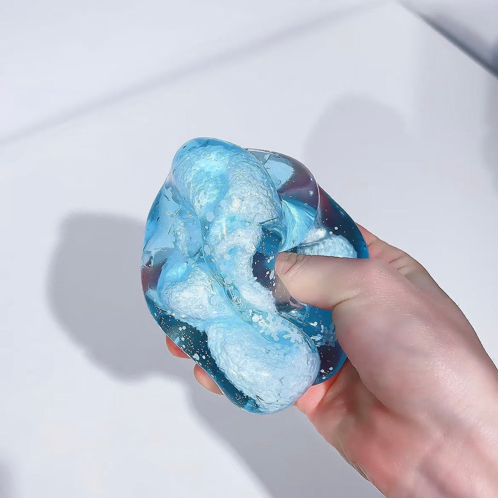 Crystal Blue Slushy Snowball Stress Ball
